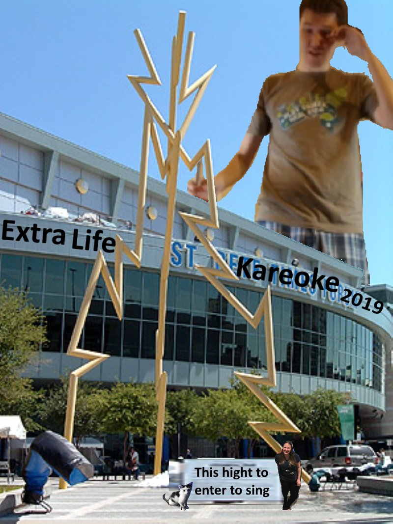 0000ww0's tweet photo. #GCNExtraLife Chaz said Stephen was too tall to fin in frame for the karaoke segment, so I made this https://t.co/LA7NgI1CHL