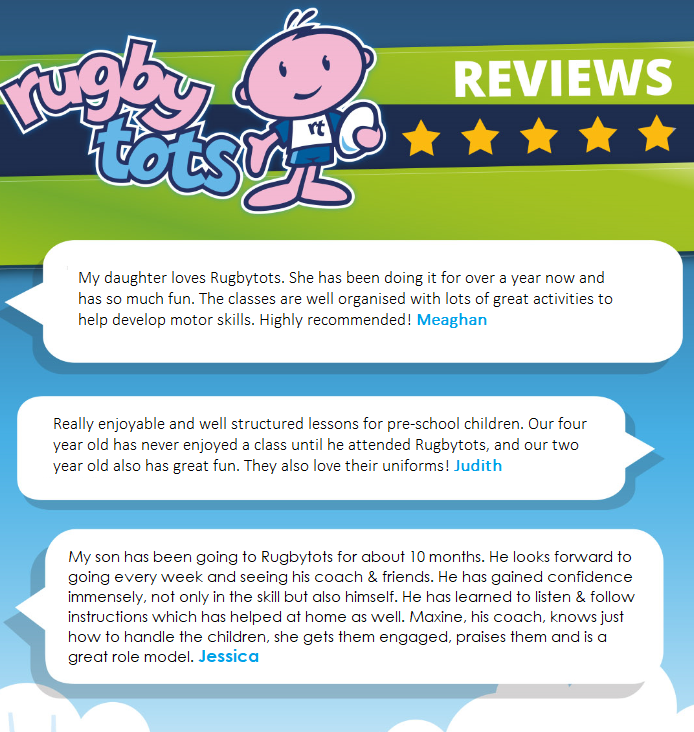 Don't take our word for it - come and see for yourself! Email suzi@rugbytots.co.uk for info and tasters

#nextgeneration #rugbytots #rtmorefun #rugby
