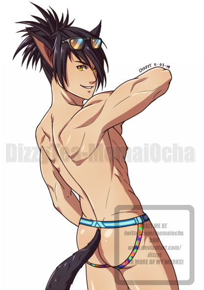 Showing off some smooth booty!

Commissioned by <a href="/SethrynStorm/">Sethryn Storm</a> 
OC: Sethryn Storm (c)SethrynStorm