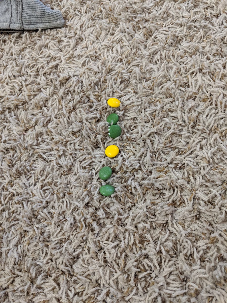 LNHfdk1's tweet photo. Last week we started talking about patterns. Halloween was the perfect excuse to start making some with so many math materials available. #abpatterns #MathGames #Kindergarten https://t.co/3U8sno4IW2