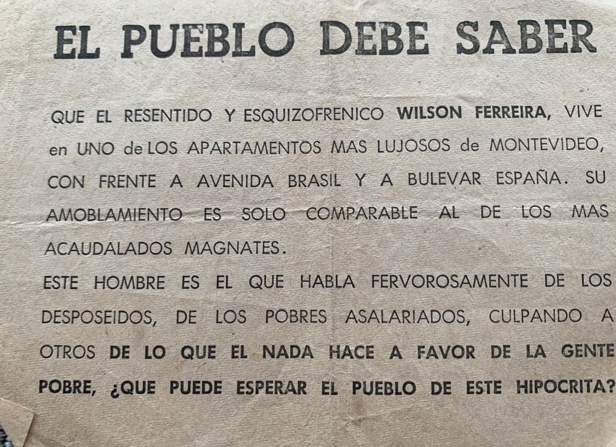 Esti decian en 1971 de Wilson  ahora lo “usan”