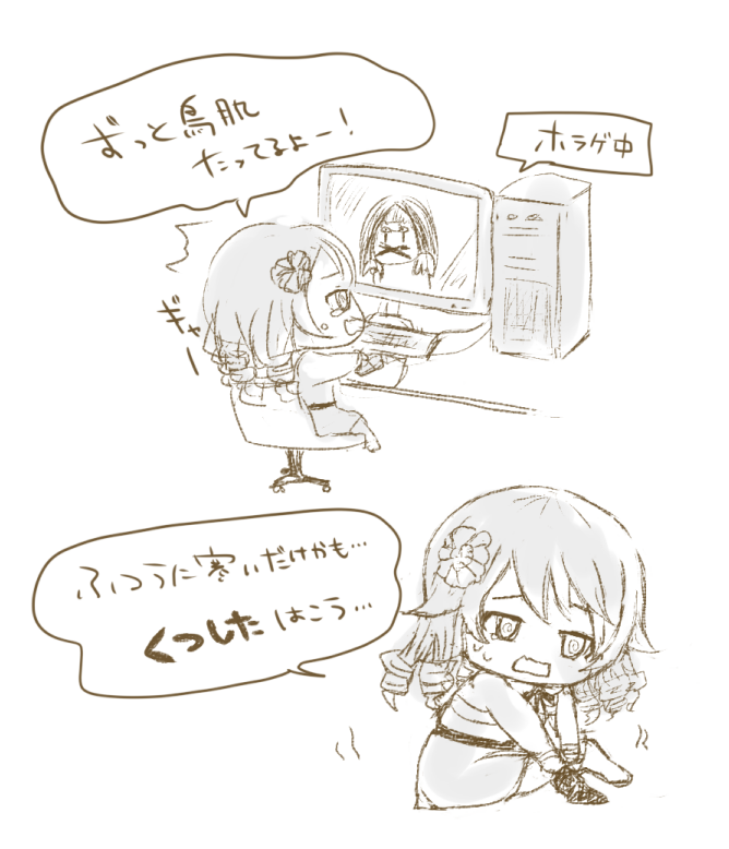 今日のホラゲーハイライトらくがき ※イメージ 