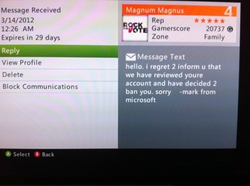 no context xbox live messages tweet media