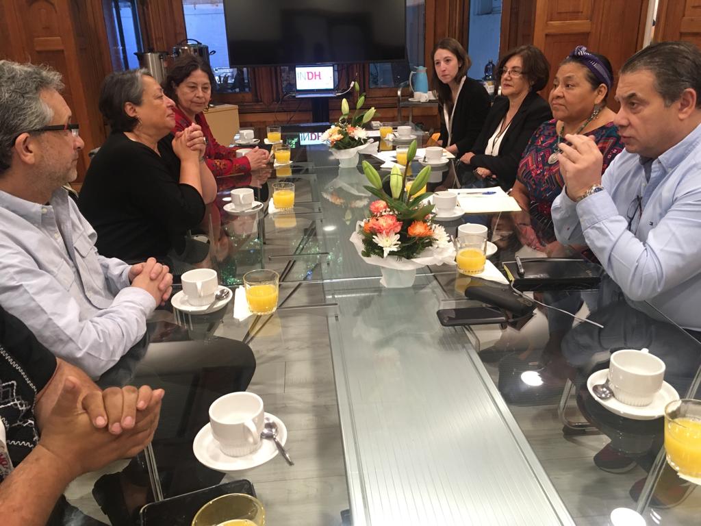 inddhh's tweet image. 🔴[AHORA] El Consejo del Instituto Nacional de Derechos Humanos (INDH) y la Premio Nobel de la Paz (1992), Rigoberta Menchú, sostienen reunión para abordar la situación de los Derechos Humanos en Chile.