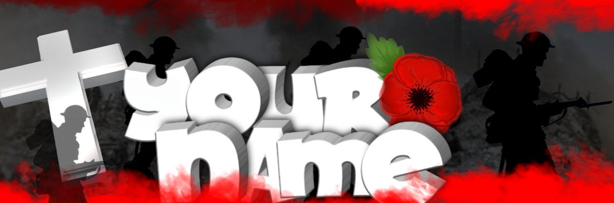 Free personalisation for the Rememberance Day profile pics and Twitter banners in this thread . DM me if you'd like one doing.