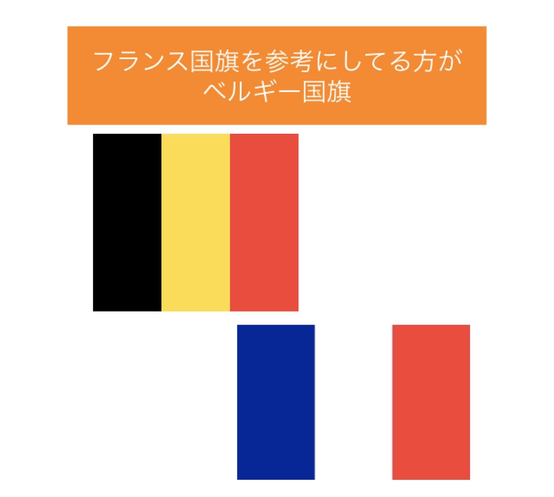 やあちゃん l ドイツ日記 ar twitter めちゃめちゃ分かりやすいドイツとベルギーの国旗の見分け方 フランス国旗 を参考にして作られたのがベルギー国旗 上から濃い順で並んでて クレヨンしんちゃんなのがドイツ ちなみにドイツは黒赤黄でなく