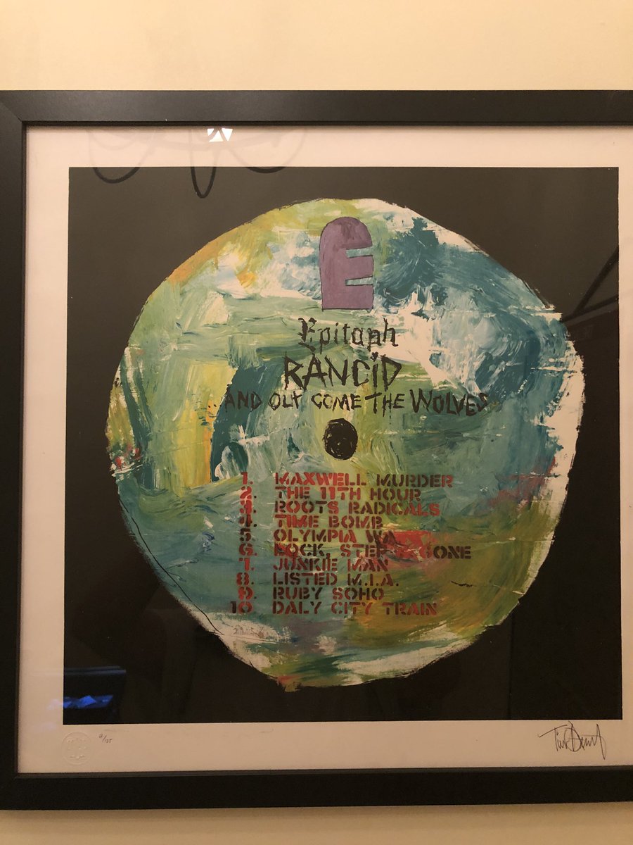 Ruby Soho, And Out Come the Wolves &amp; <a href="/Rancid/">RANCID</a> are my favorite band, album &amp; song having such a connection since I first heard it in ‘95. They me through bad times &amp; been the soundtrack to many good times. Heres photos of both pieces in my collection <a href="/timtimebomb/">Tim Timebomb</a> <a href="/RootsRadicals01/">Lars Frederiksen</a>