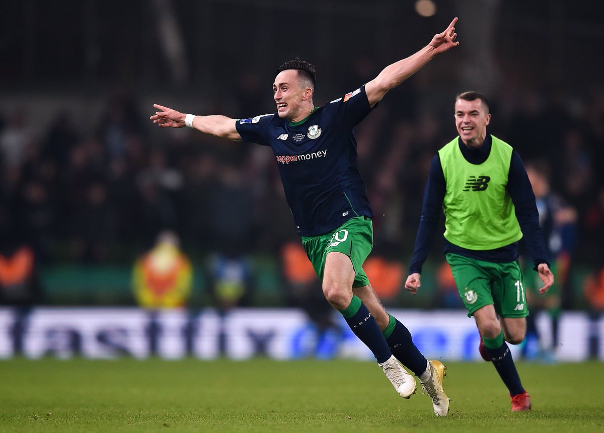 FT| @DundalkFC 1-1 @ShamrockRovers Shamrock Rovers win 4-2 on penalties Rovers win the #FAICup after two saves in the shoot-out by Alan Mannus ☘️