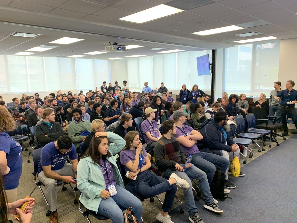 KentStateCAE's tweet photo. Everyone is waiting to learn who won! @SkyHack_KSU @AEDeanChristina @ksunews #SkyHack https://t.co/QpjxWOXYqW