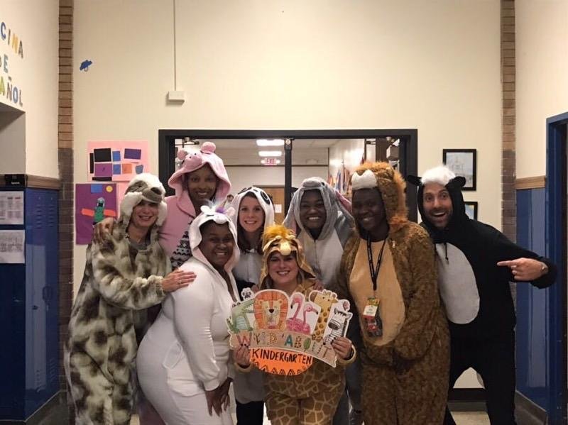 MoodyGrKG's tweet photo. Better late than never! At Irving, we are WILD about Kindergarten🐰🐼🐷🦁🦄🦡🦒🐾#irving97 #d97 #WILDaboutkindergarten #Kteam #kindergarten #halloween2019 https://t.co/Rt77LRV5ZA