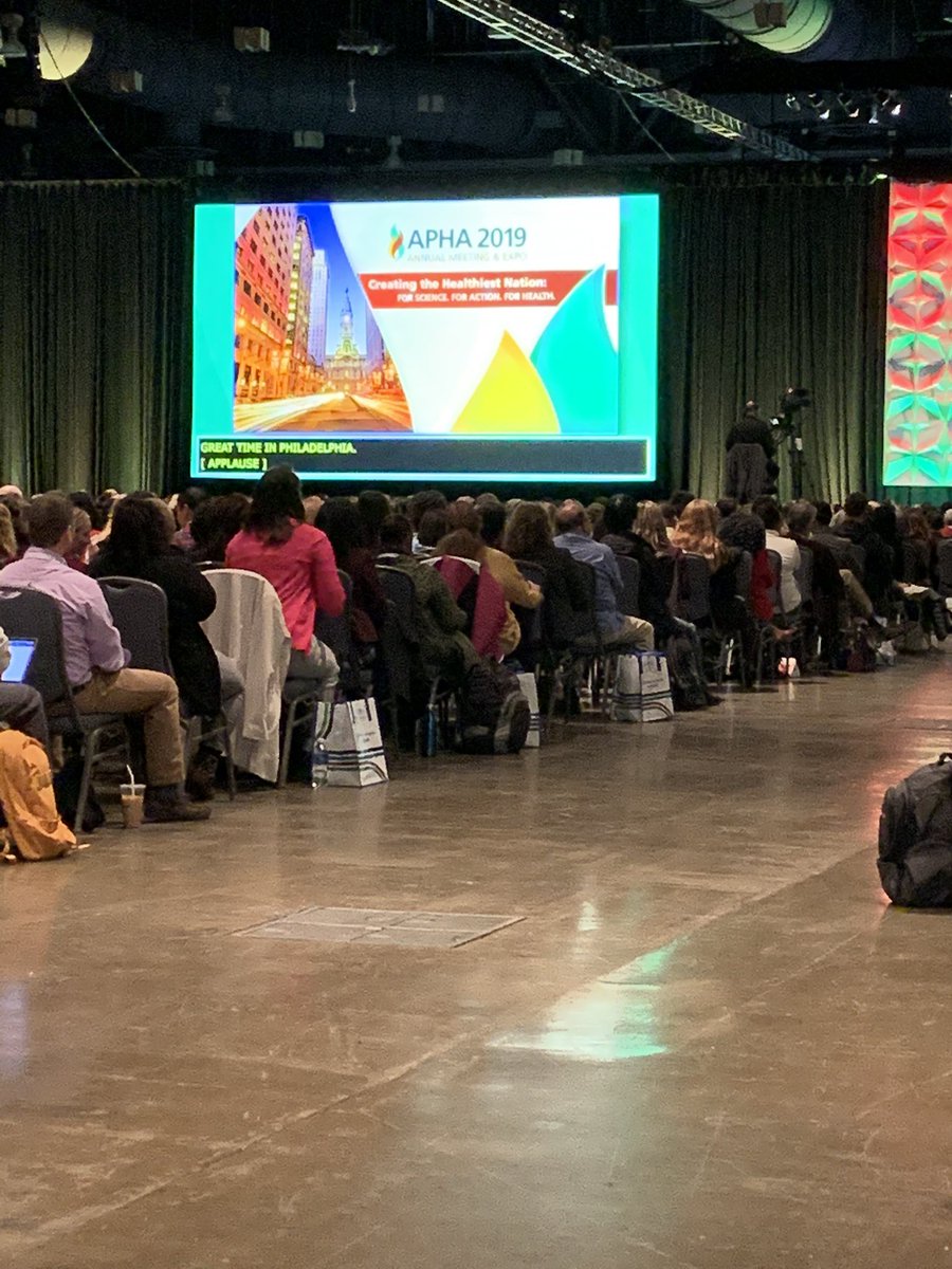 SuzanneStluka's tweet photo. Just heard from CDC Director, Dr. Robert Redfield at #APHA2019 who told us as public health professionals to be “Disruptively Innovative”. 💙 https://t.co/thxZ6QwsFy