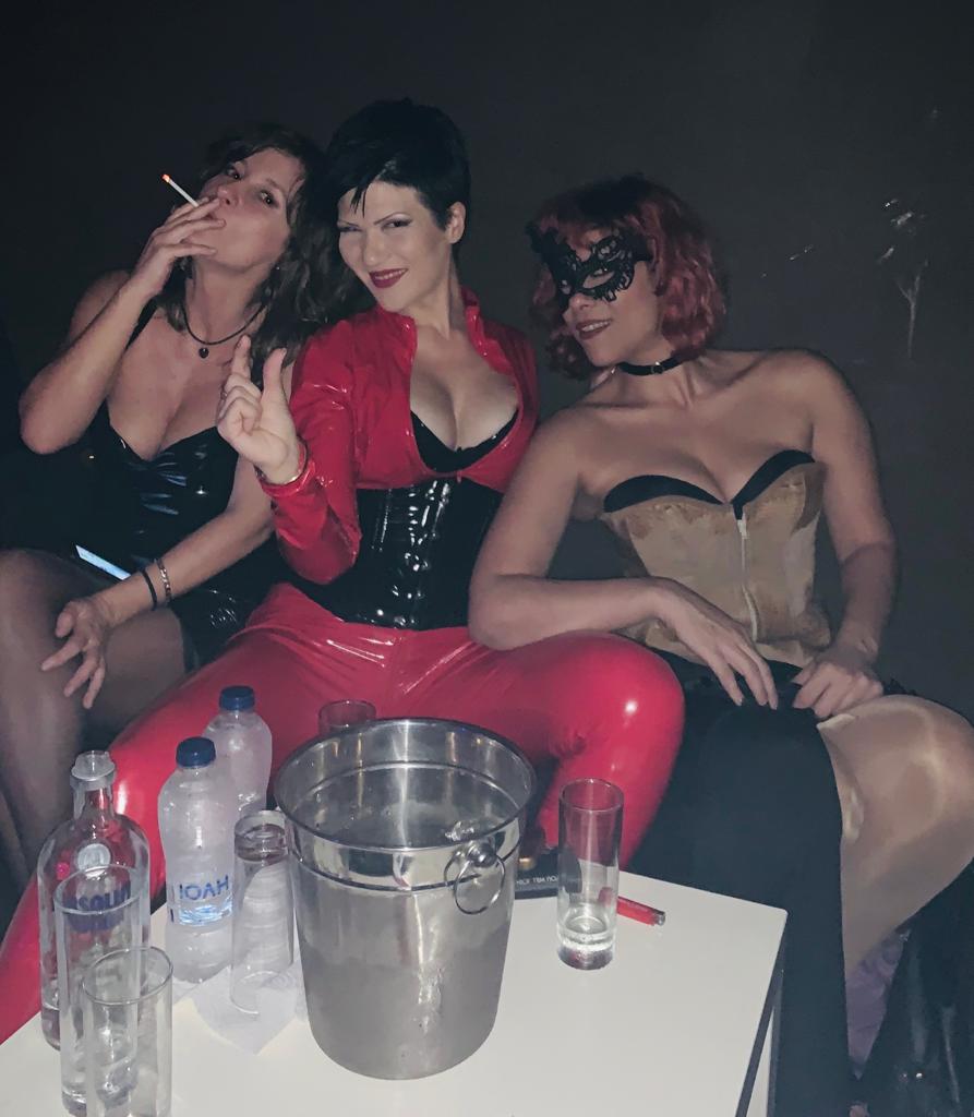 ServeAlexandra's tweet photo. A wonderful Dommes night at SPANK Party with @pro_athens @MistressAstoria, My slave girl @AthensSub.

And Our personal slaves. Don't you want to be in their place? 

https://t.co/bRt2XAVML1 
https://t.co/nsRxEUVAtx 

#party #athens #liveyourbestlife #weekendvibes #dommesnight https://t.co/7Ao8te4P1I