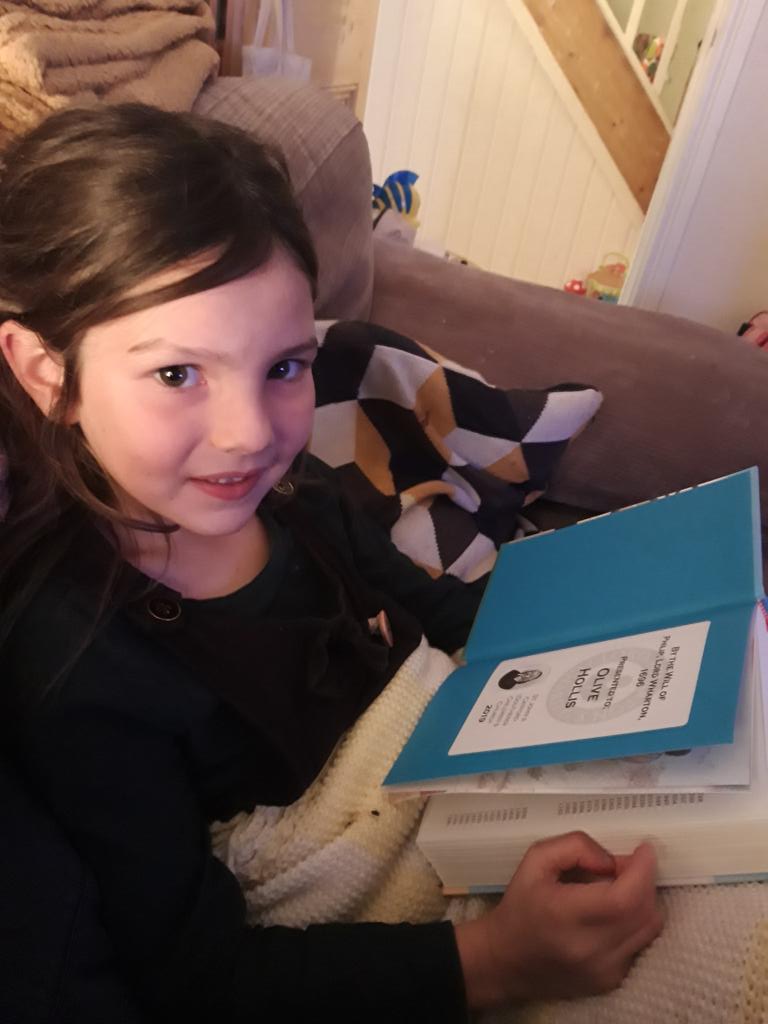 SheasyDaisy's tweet photo. A very happy, very blessed girl this evening! She has just received her very own children's Bible from @StJohnsCatford Children's Church, on behalf of the Lord Wharton Bible Charity. Wonderful! https://t.co/9fhNPPFTAa