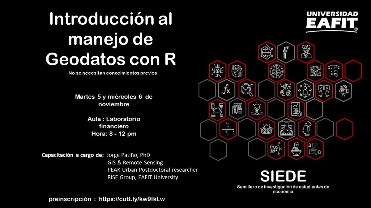 cocovski's tweet image. En @EAFIT la próxima semana:
#OpenTools #OpenData #GIS #geo #spatialdata #R