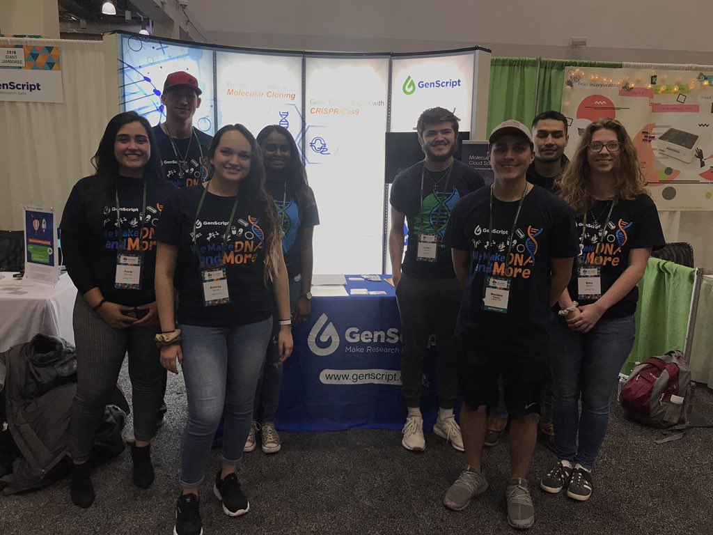 Thanks <a href="/ttuigem/">iGEM Raiders</a> for stopping by our booth! You all look great in our t-shirt! Hope you enjoy the rest of #iGEM2019 #GiantJamboree