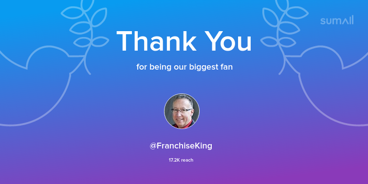 Our biggest fans this week: FranchiseKing. Thank you! via sumall.com/thankyou?utm_s…