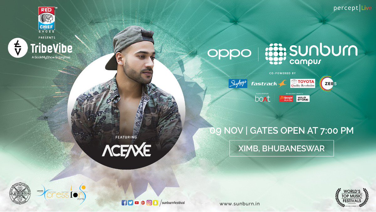 #SunburnCampus #RedChiefTribeVibe #TribeVibeAtXpressions #TribeVibeAtXIMB

#SunburnCampus Ft. <a href="/Aceaxemusic/">Aceaxe</a> at  <a href="/XIMBxpressions/">Xpressions</a>, <a href="/ximbee/">ximbee</a> this 9th #November! 🥰🥳

RSVP: bit.ly/2qf2n8Y

<a href="/SunburnFestival/">Sunburn Festival</a> <a href="/Red_Chieftians/">Redchief Shoes</a> <a href="/bookmyshow/">BookMyShow</a> <a href="/TribeVibeLive/">TribeVibe</a> #Aceaxe #Xpressions #XIMB