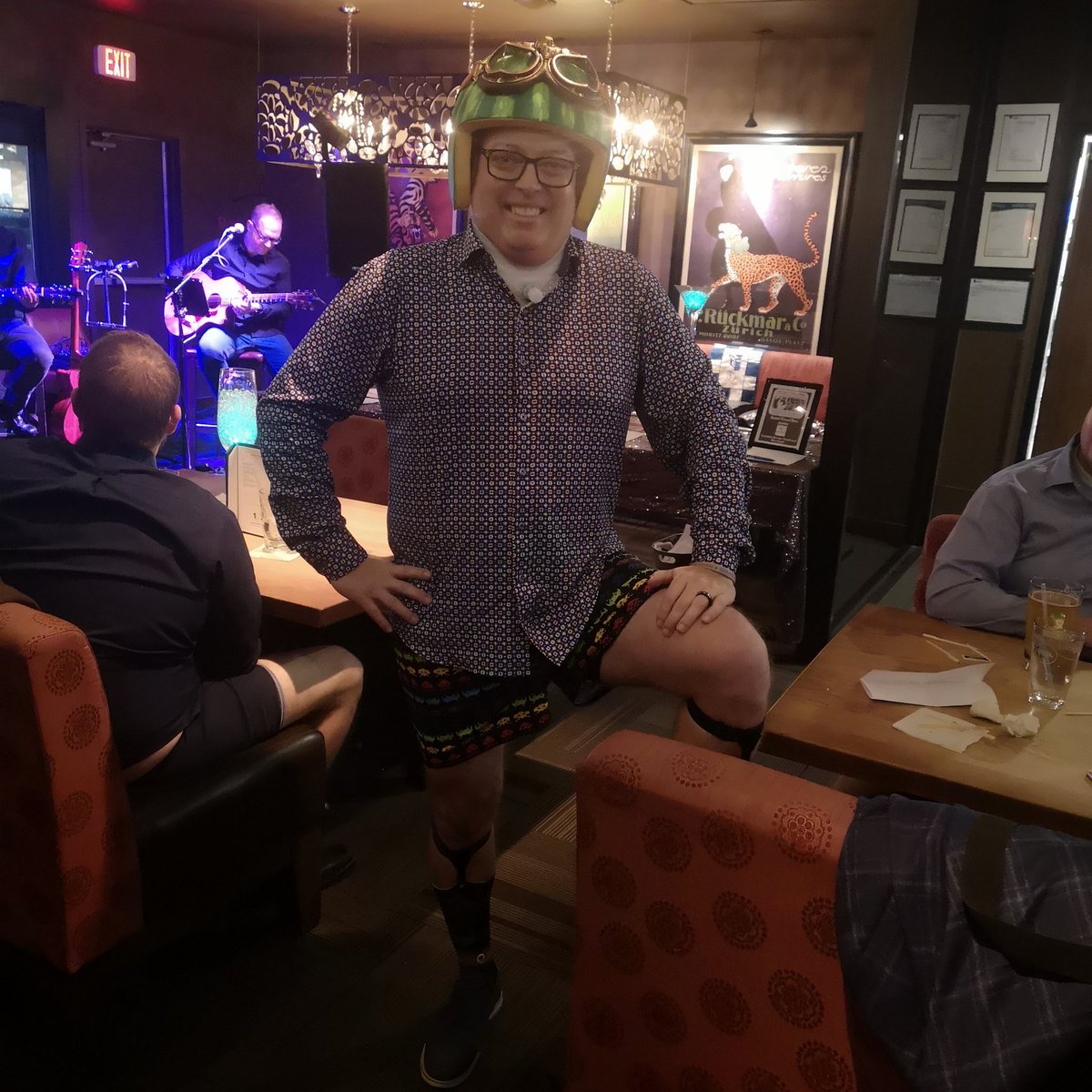 PantsOffMH's tweet photo. Captain Morgan impression at the 1st Pants Off for Men's Health Initiatives last night! #medhat https://t.co/lhucuIeVyE