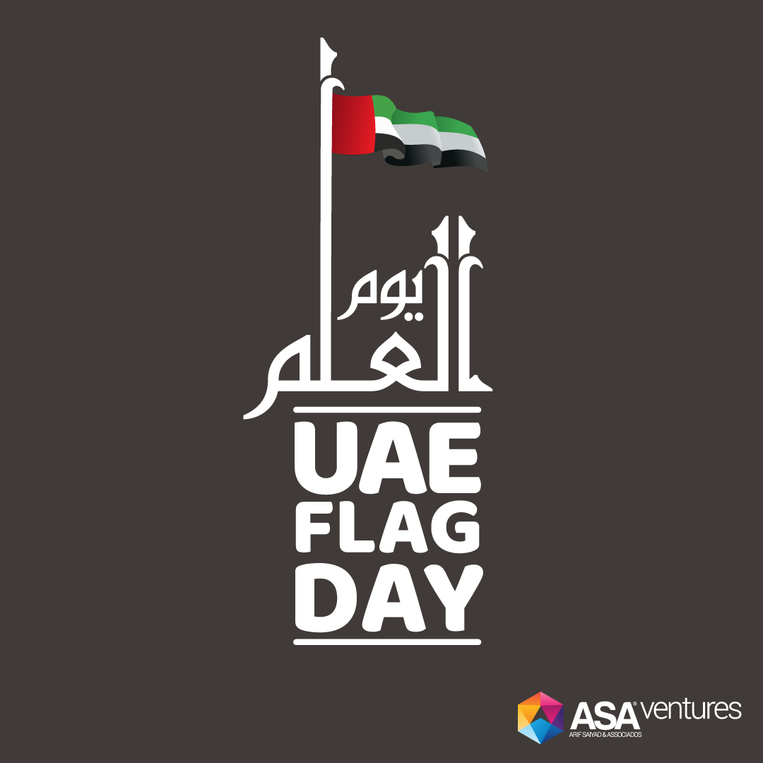 ASA_Ventures's tweet photo. Raise it high! Raise it proud! 

Happy National Flag Day to the United Arab Emirates. 

#UAEflagday #UAE #FlagDay #UAEFlag #unitedarabemirates https://t.co/WOZlH6GEY4