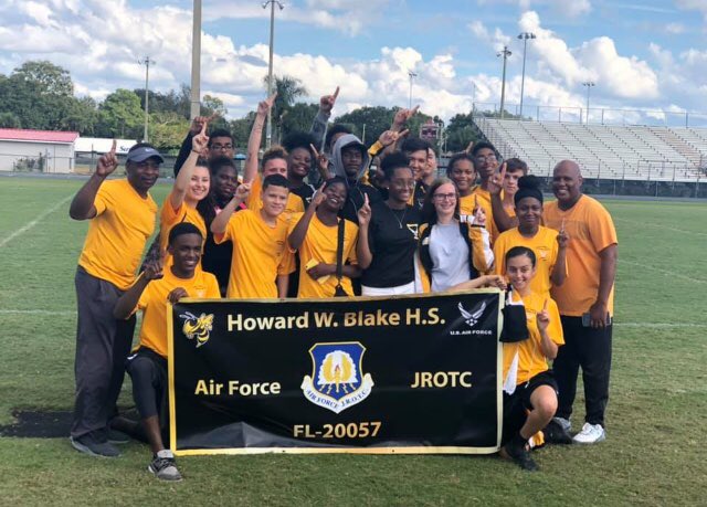 Blake’s JROTC PT team knew what it takes to be a soldier (airman in their case).  They brought home first place with their co-ed obstacle course team and 3rd for the girls wellness competition!  Blake, Blake, Blake!!! <a href="/JSaltersHWB/">Jesse Salters</a> <a href="/HillsboroughSch/">Hillsborough Schools</a>  <a href="/SDHCMagnet/">HCPS Magnet Schools and Programs</a>