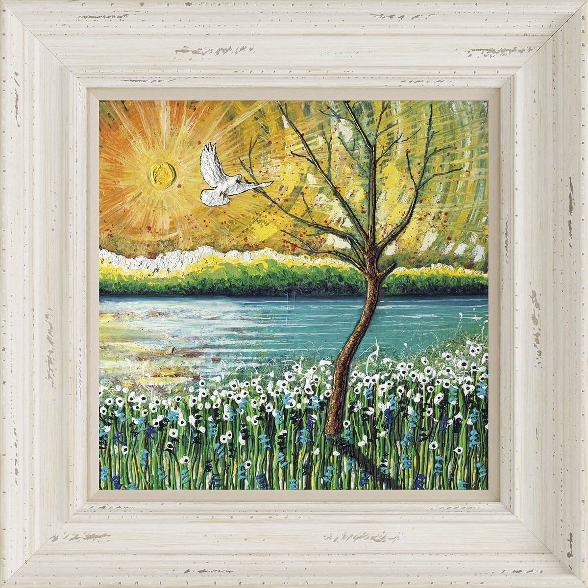 castlegalleries's tweet photo. Available in two hand-finished presentations, the poignant new artwork by @Scarlett__Raven shows the dove as a symbol of peace, illustrating the souls of soldiers flying free: https://t.co/9YxOUEFKsx #TheDangerTree https://t.co/nAd5NfUIDe