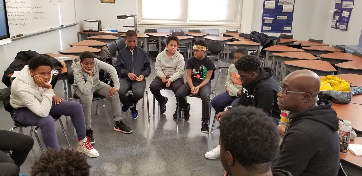 On Saturday, the future male leaders <a href="/394kMs/">PS/MS 394K</a> took the time to discuss a tough topic. "leadership" Do you have what it takes to be a leader? <a href="/SojournerDavid/">DrSojournerDavid</a> <a href="/SheneanL/">Shenean Lindsay</a> <a href="/thedegoviagroup/">Dr. Mauri de Govia</a> <a href="/ValerieNMacey1/">Valerie Macey M.Ed.</a> <a href="/CarlenGateau/">Dr. Carlen PadmoreGateau</a> <a href="/DtHenderson/">DTHenderson</a> <a href="/TeresaPeters_/">Teresa Peters</a>  <a href="/Philton73287848/">Philton</a> @ScooterTompkins