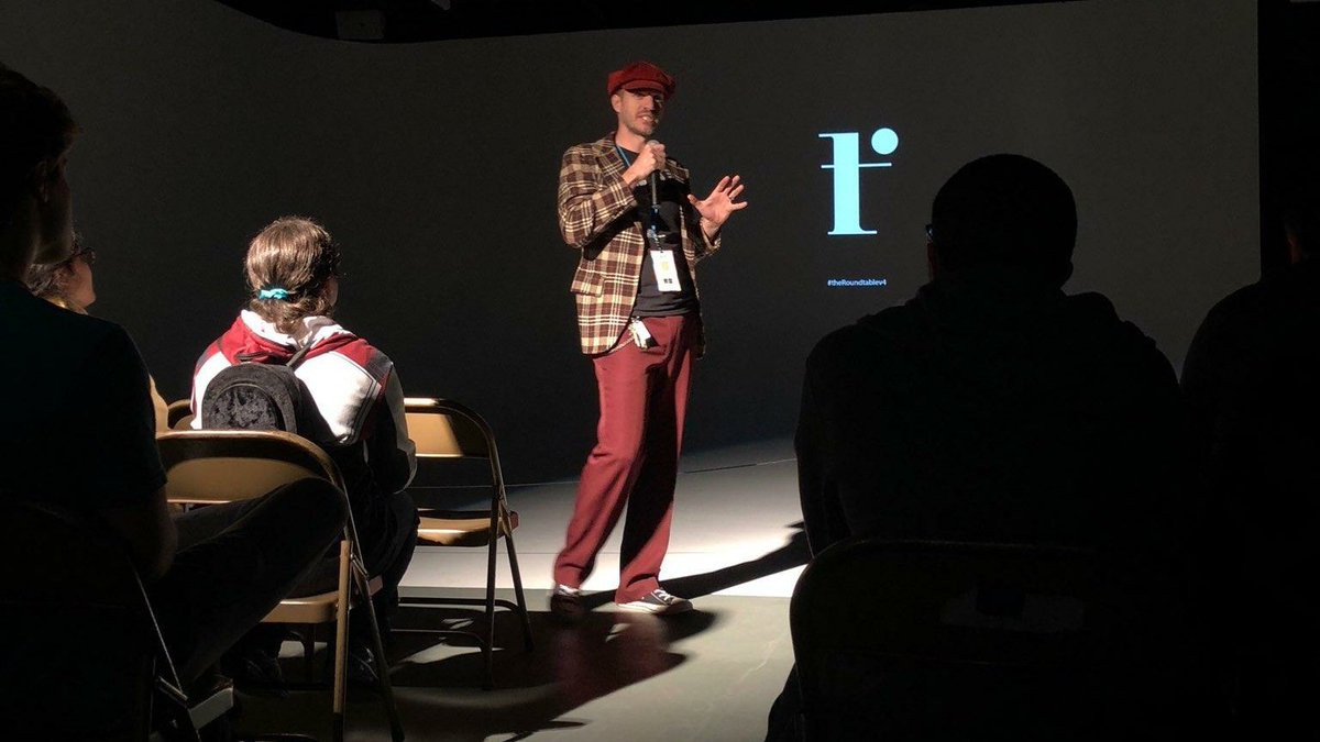 saujournalism's tweet photo. "Find someone who has what you want and ask them how to get there." -Daniel Howell with the morning's devotional #theRoundtablev4 #ThisIsSJC https://t.co/mqxQcfX9rr
