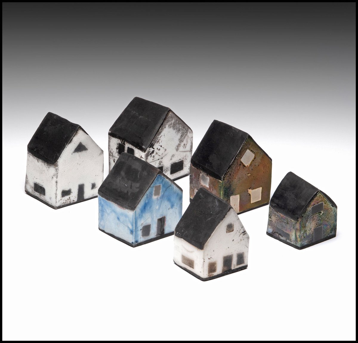 studio_potters's tweet image. Milyad Scott Raku Houses #pottery #ceramics #raku #handmade #Handcrafted #toronto #potterysale