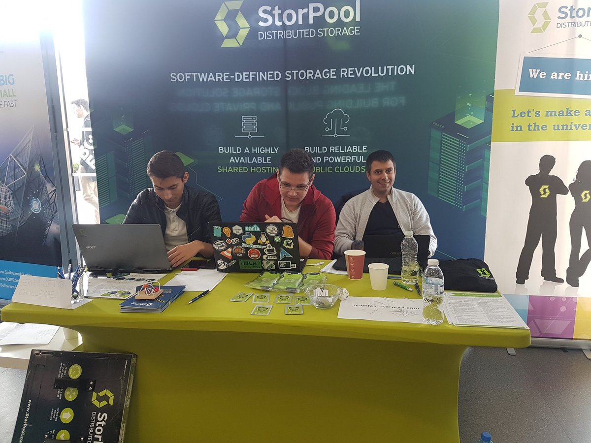 storpool's tweet photo. Exciting second day of #openfest2019! We are so proud to be here with all #opensource lovers and be part of this great event! https://t.co/NOmORbKSiH