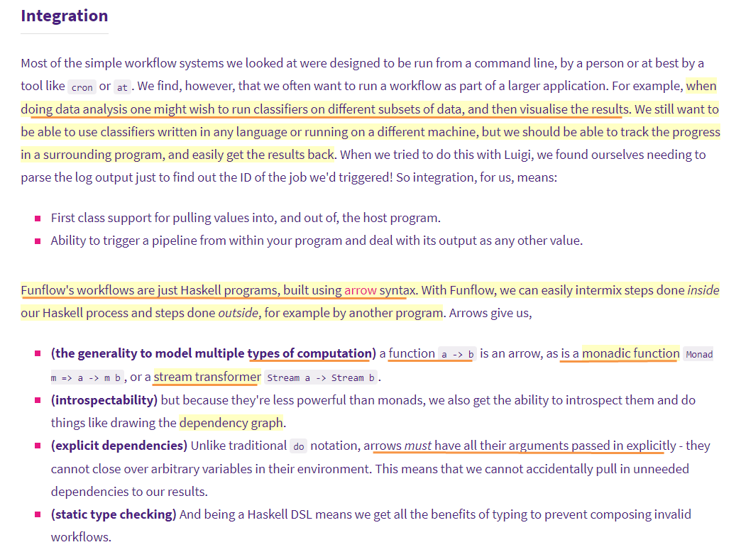 semanticbeeng's tweet photo. "#FunFlow typed, resumable workflows"
#CategoryTheory arrow based #datapipeline / #workflowmanagement
"remove the notion that the user has any control over where and how the outputs of the intermediate steps in workflows are stored"
#FunctionalProgramming https://t.co/vPDM53Apfj