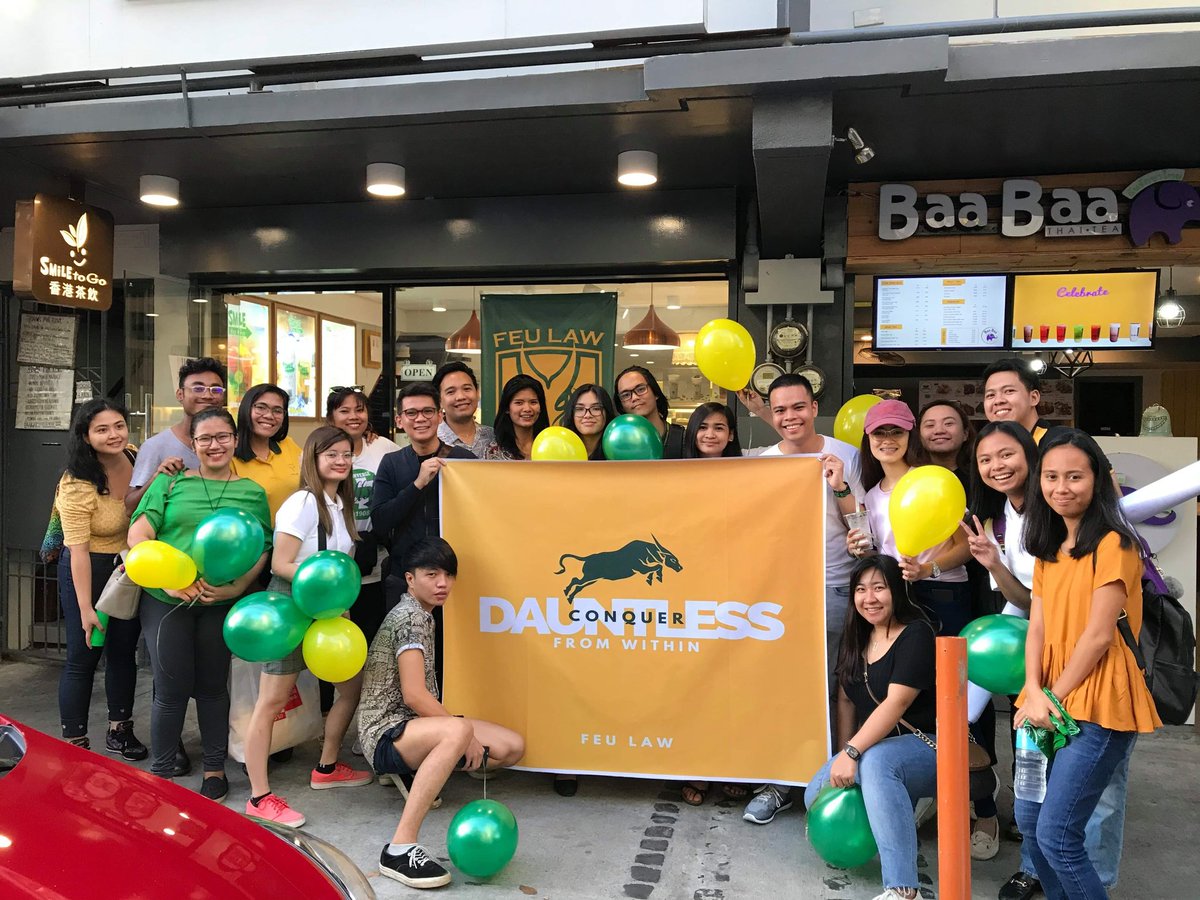 feuilsc's tweet photo. First Sunday of #NovemBAR2019 #BernaBar2019 with FEU Institute of Law Bar Site volunteers. Recca Recca Summa FEU #WeAreFELaw https://t.co/w6neHZwoO3