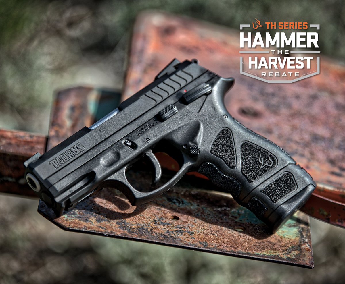 TaurusUSA's tweet photo. The Taurus® TH Series isn’t just 🔥. It’s 🔥 for less $. Now through December 31, 2019, take advantage of our exclusive $25 rebate on all TH Series models. Don’t wait until it’s too late.
https://t.co/QHSUSsvn5i
#TaurusUSA #THSeries #HammerFired #THRebate #DesignedToProtect https://t.co/cOczlaMoAX