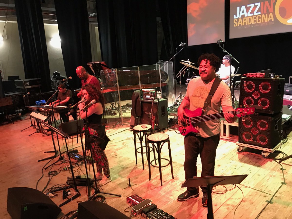 In Sardegna doin a sound check