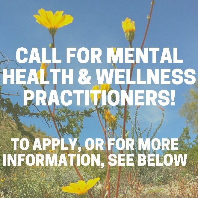 NoMoreDeaths's tweet photo. We're seeking trauma-informed and experienced mental-health professionals and wellness coaches/healers willing to provide no-cost or sliding-scale mental-health and holistic-health services. More Info: https://t.co/HEvntRDNOS https://t.co/5D0nL0yMGo