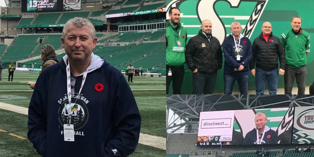 NLSD113's tweet photo. Congratulations Mark Williment on receiving The Rider Recognition Award!!
The 🏈@sskroughriders and @FootballSask 🏈 honor individuals who have contributed many years of service to amateur football in Saskatchewan  #NLSDProud #BEL13VE https://t.co/YFO5YUMjXS