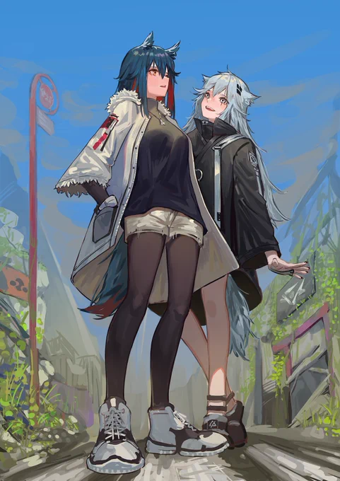 Lappland and Texas <3
#arknights #明日方舟 #fanart 
