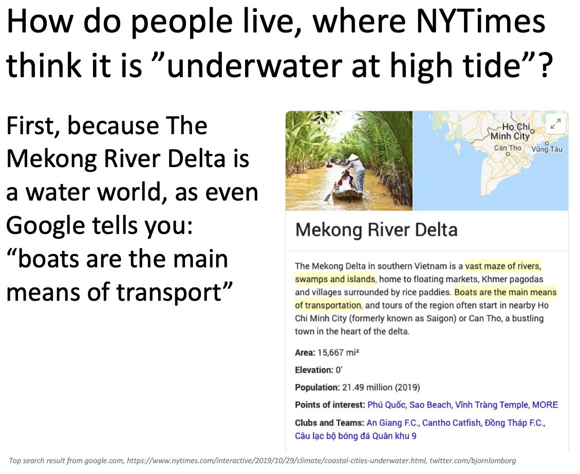 First, NYTimes has not really thought about what life is actually like in the Mekong River Delta