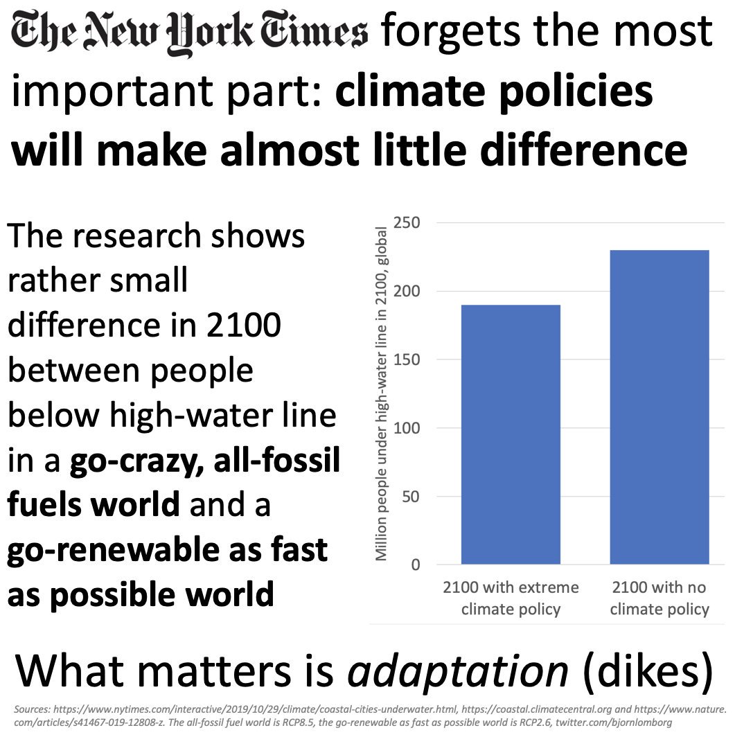 The most important outcome of the new study:Even the strongest climate policy will make little difference also globallyWhat matters to improve people's lives is adaptation