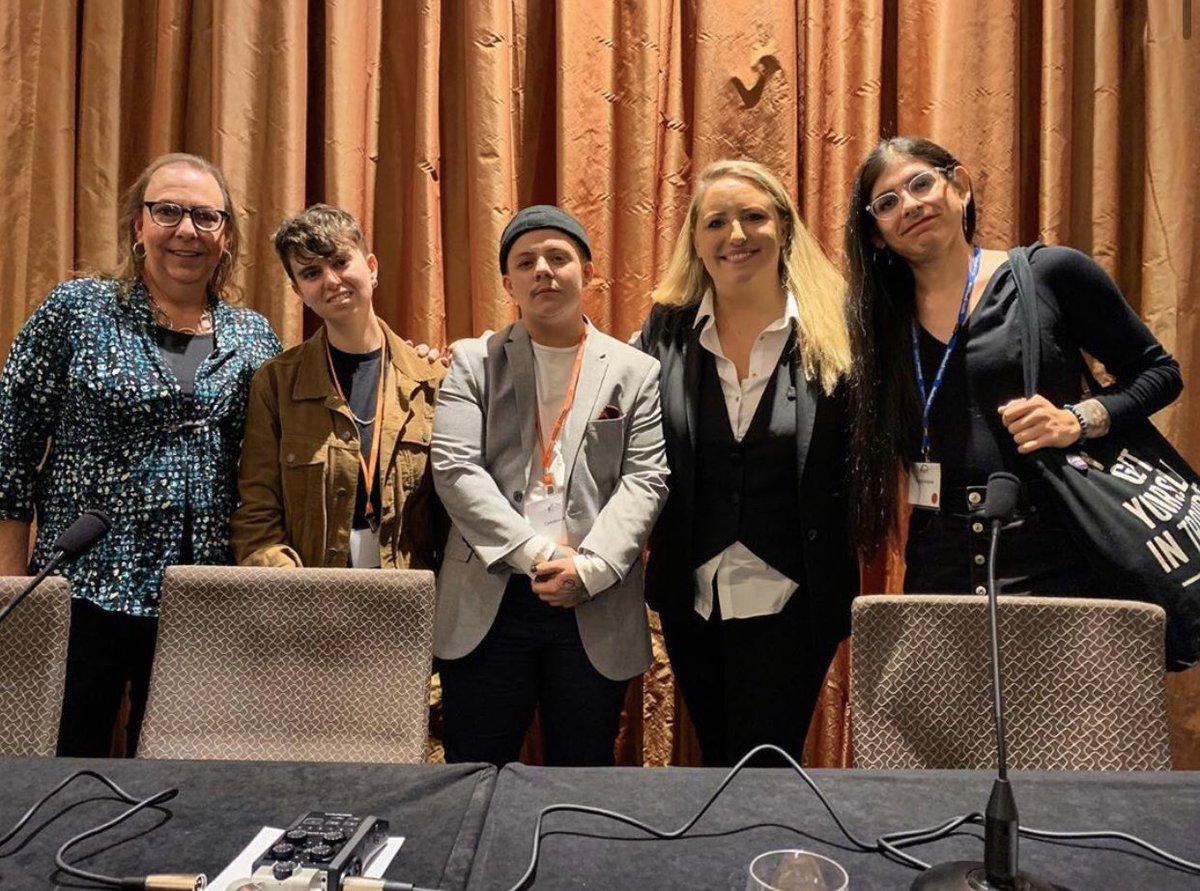 rachelwilkinsb's tweet photo. Grateful for the opportunity to moderate a panel on Inclusion and Representation in the Arts at #NewYorkComingOut this week. #transny #TransAlly https://t.co/SlOauMSQWX