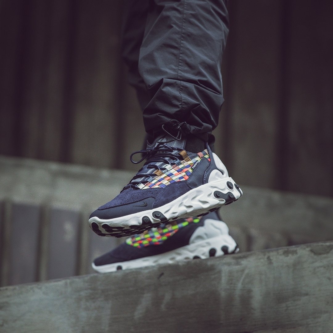 nike react sertu on foot