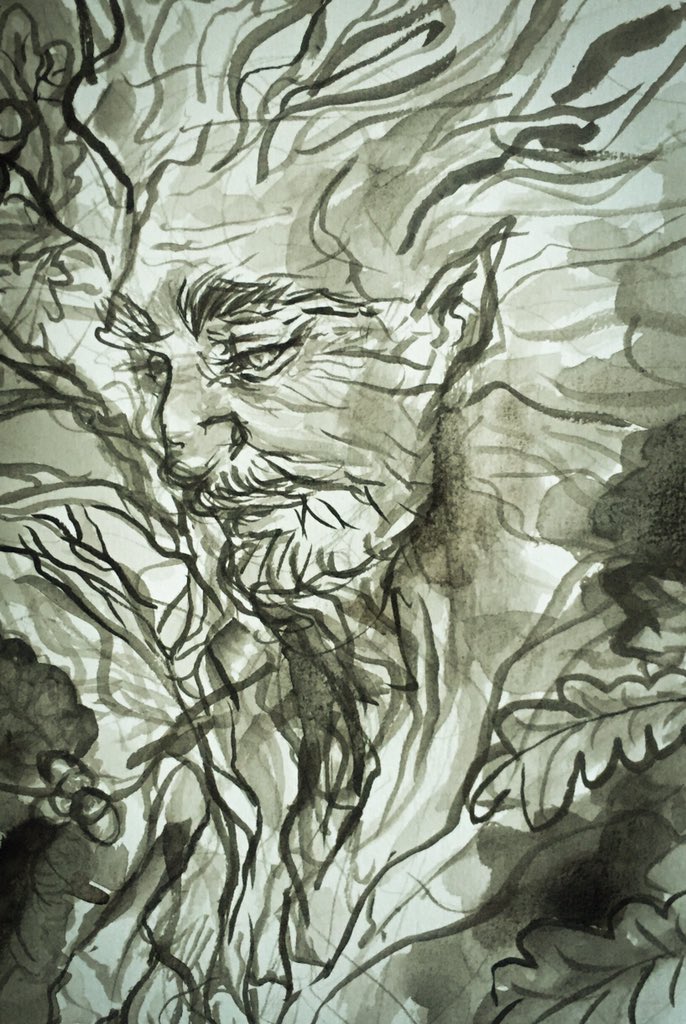 MariaMondsee's tweet photo. Inktober Day 23: Ancient
„Silvanus saw and balanced all, meting out wild water and drought, fire and ice, life and death.“
(daily doodle 307)
#inktober2019 #inktober #inktoberprompts #dnd #dungeonsanddragons #dnddeity #silvanus #oak #druid https://t.co/oAqFRUHIoj