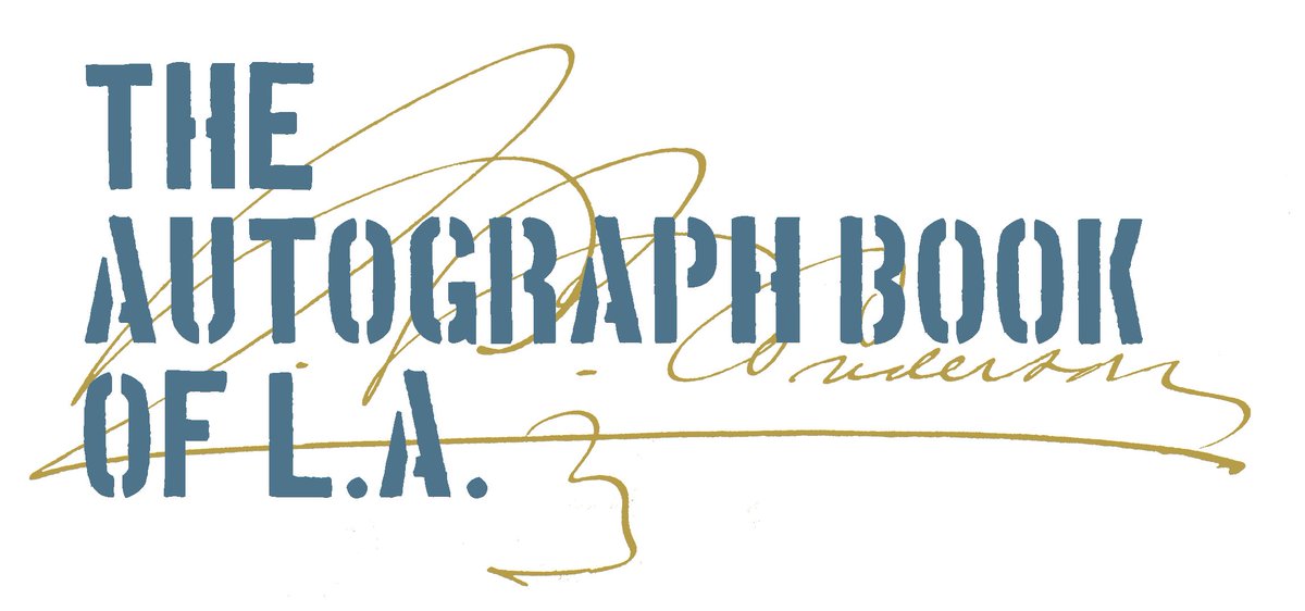 logo reads the autograph book of l.a.