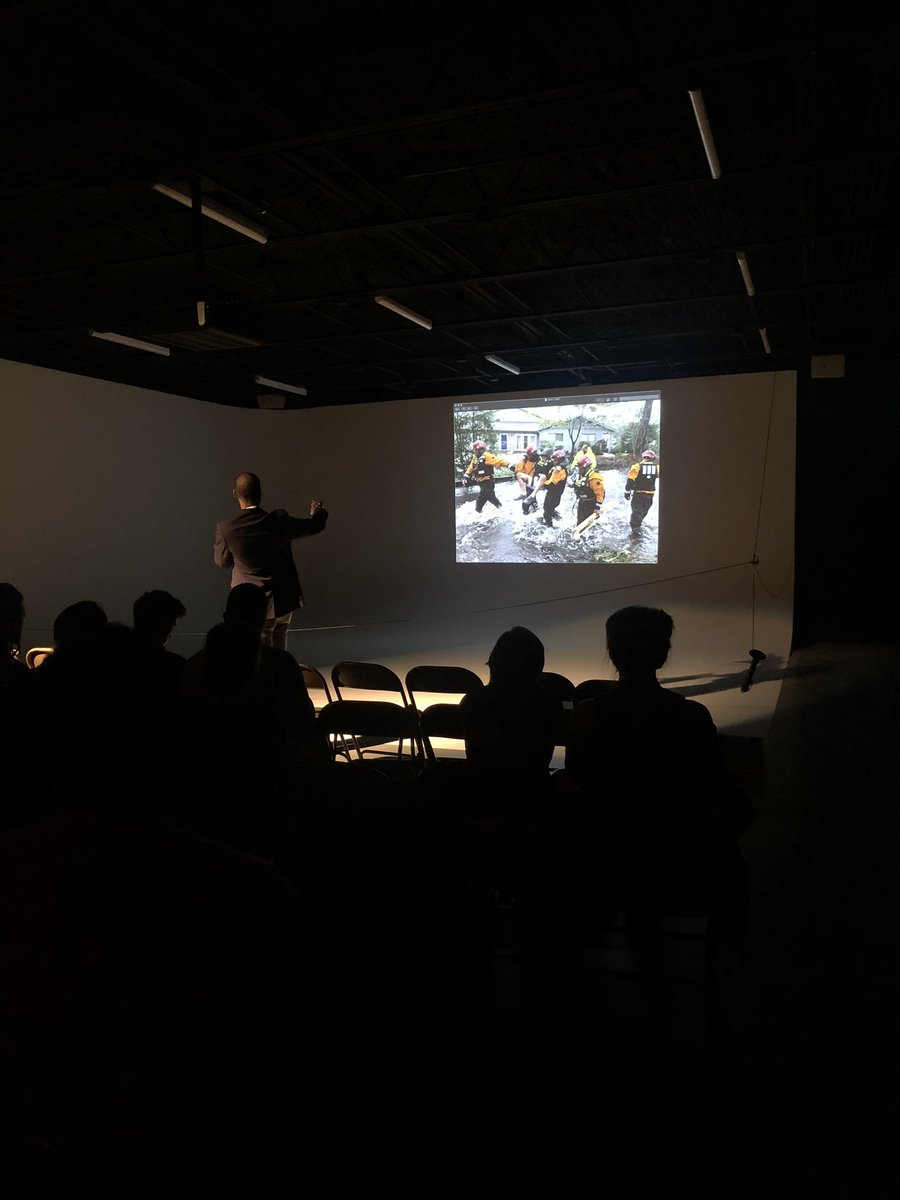 roundtableSAU's tweet photo. “I took what I learned in journalism and applied it to what I do in public affairs.” @omaraddison 

Omar says he’s not a photographer, but he took this, posted it online and it was later tweeted out by the president thanking the rescue teams for their hard work. https://t.co/WejKVfcW5x