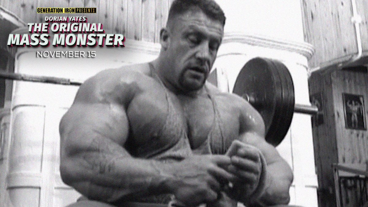 GENERATION IRON on Twitter: "Watch the most comprehensive look into life of 6x champ Dorian Yates on November 15! Pre-order Dorian Yates: The Original Mass Monster on and digital
