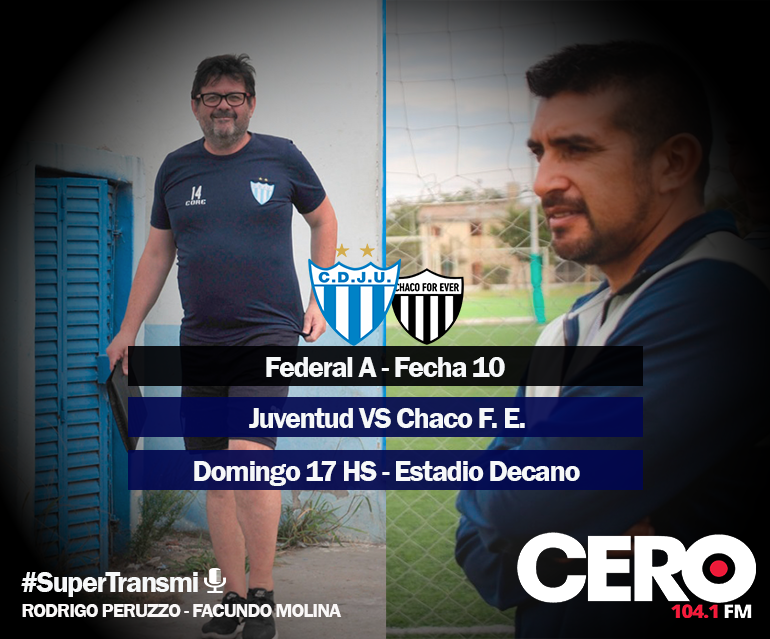 #FederalA⚽ El Decano recibe a Chaco For Ever

👉Seguilo en vivo por 📻 FM 104.1 📱RadioCeroFm.com
