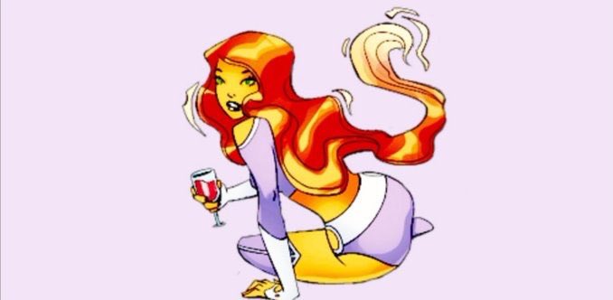 She definitely needs a drink.