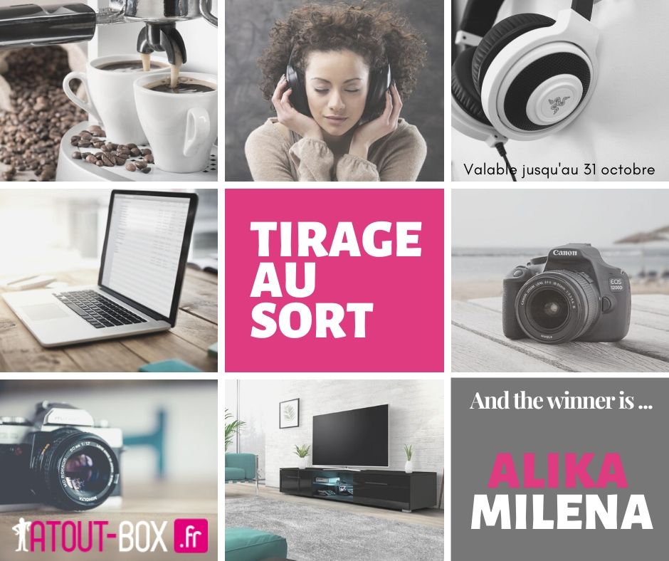 Atoutbox's tweet image. 🍀 TIRAGE AU SORT 🍀 
#CONCOURS #AtoutBox #cartecadeauFnac
Bravo à notre grande gagnante Alika Milena !!