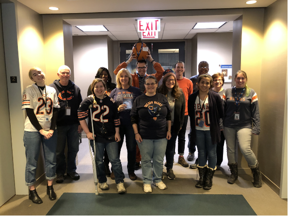 NBOME's tweet photo. Few things divide our #OneNBOME team – but today, it’s #football. The #PhiladelphiaEagles face-off against the #ChicagoBears and our offices are ready 🏈 #GoBirds #Beardown #NFL #Football https://t.co/ssboNMIxjV