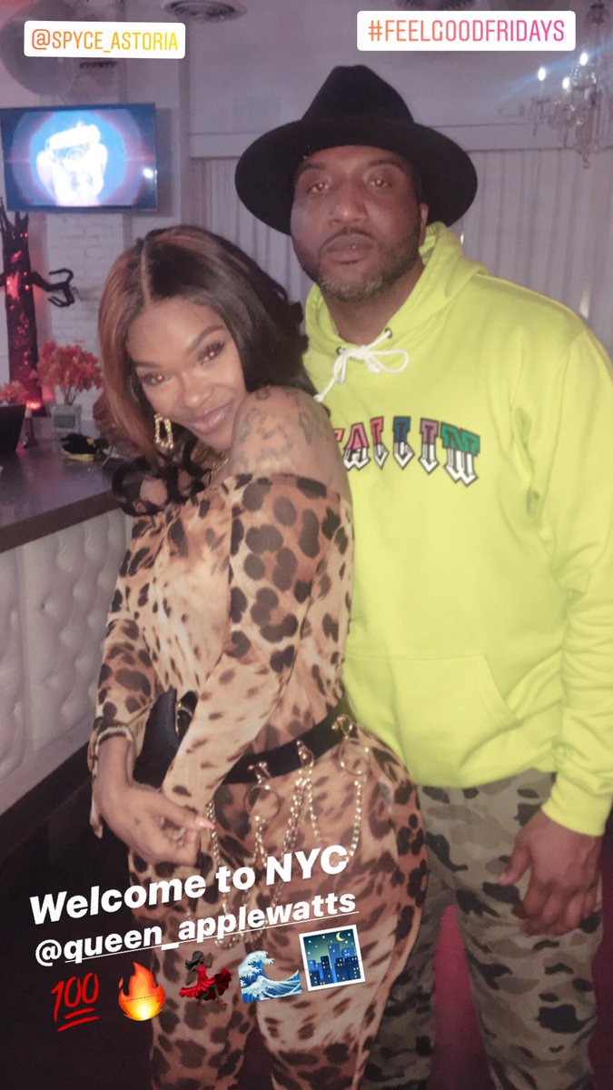 ynghitman's tweet photo. The way these vibes are set up on Friday’s you never kno who’s gonna pop up 👀 Last nights vibes #lnhhla @applewatts1 on that #feelgoodfridays set🔥💃🏿I appreciate the pull up hun‼️#spyceastoria #fridaynightvibes #yogiroth🔌 #qgtm #nycpromoter #applewatts #microinfluencer https://t.co/geTuH7JDXZ