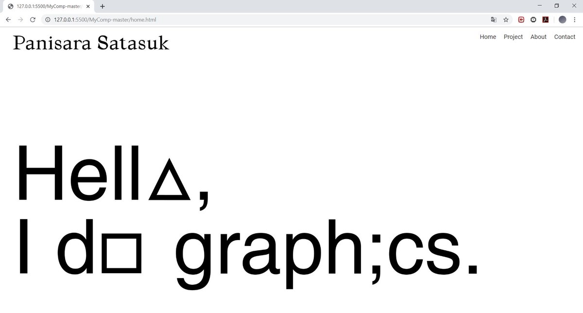 poppyhillghost's tweet image. ไฟนอลวิชา web design , ให้ทำเว็บไซต์ portfolio ของตัวเอง โดยกำหนดให้มีหน้า home, about, contact และหน้าผลงานของตัวเอง รวมถึงให้ออกแบบ typeface ขึ้นใหม่เพื่อใช้ประกอบในส่วนใดก็ได้ของเว็บไซต์อย่างน้อยหนึ่งจุด งานนี้ให้เขียนโค้ดเพื่อใช้งานเป็นเว็บไซต์ได้จริง ๆค่ะ